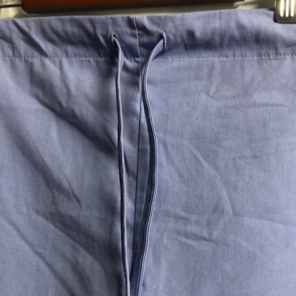 Women’s XL blue periwinkle drawstring scrub pants one pocket nwot - Picture 3 of 10